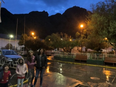 The main square of Accha, early evening in rainseason.